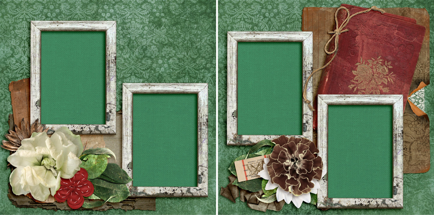 The Diary - 4640 - EZscrapbooks Scrapbook Layouts Heritage, Other