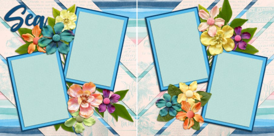 Sea - 2078 - EZscrapbooks Scrapbook Layouts Summer, Vacation