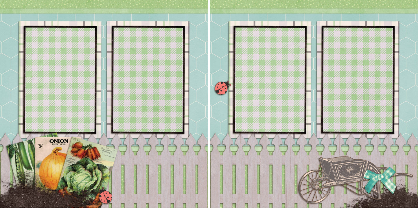 Plant the Seeds - 2086 - EZscrapbooks Scrapbook Layouts Farm - Garden