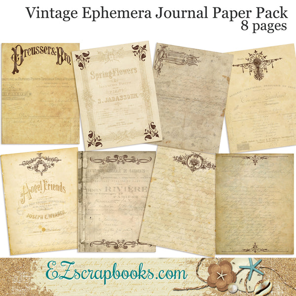 Vintage Paper Ephemera - Design Cuts