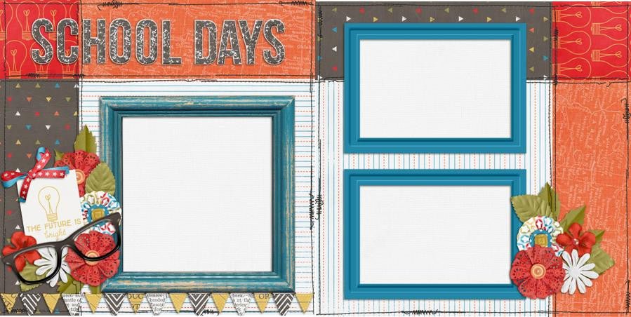 School Days Girly - 273 - EZscrapbooks Scrapbook Layouts School