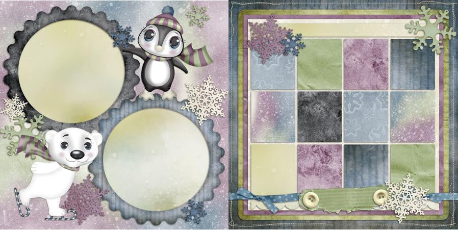 So Cold - 288 - EZscrapbooks Scrapbook Layouts Christmas, Winter