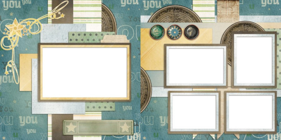 Wonderful Creation - Digital Scrapbook Pages - INSTANT DOWNLOAD - EZscrapbooks Scrapbook Layouts Boys, Other