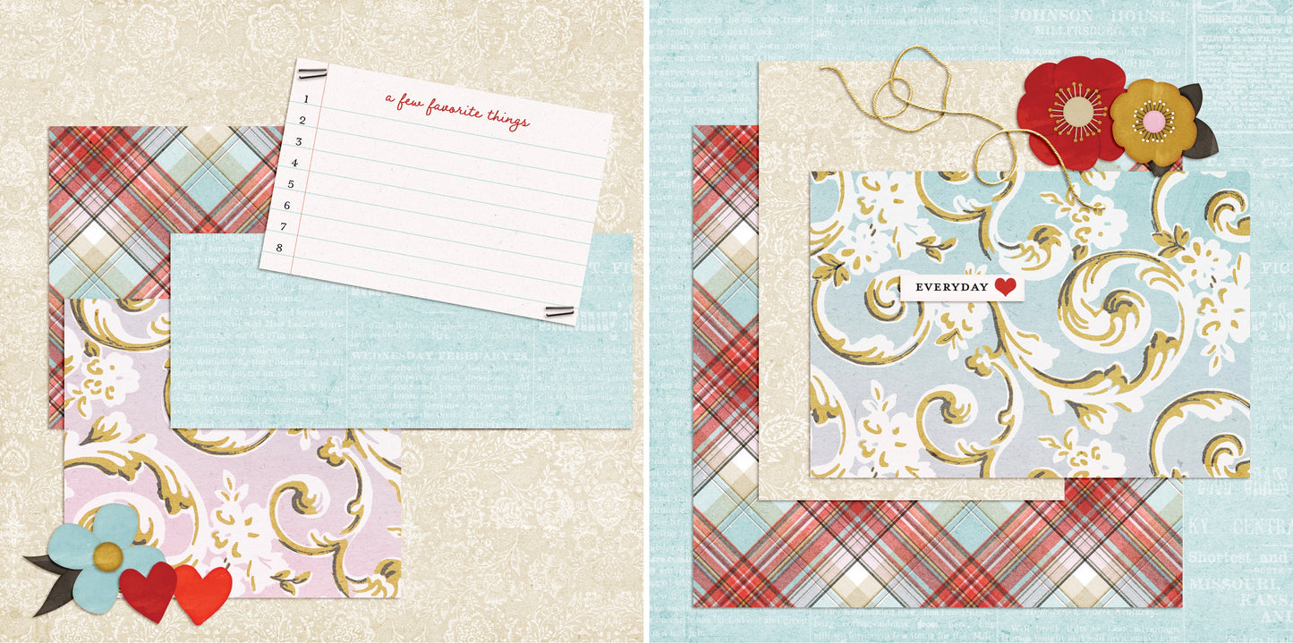 Favorite Things NPM - 4955 - EZscrapbooks Scrapbook Layouts Girls, Other