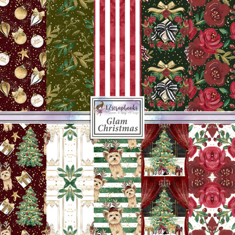 Christmas Glam 12X12 Paper Pack - 8555 – EZscrapbooks