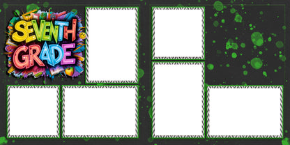 Back to School Boy Collection 1 EZ Quick Pages -  Digital Bundle - 10 Digital Scrapbook Pages - INSTANT DOWNLOAD