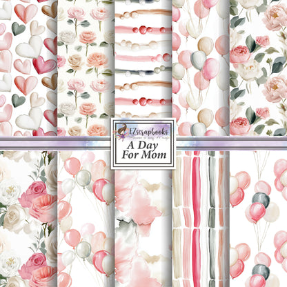 A Day for Mom - 12X12 Scrapbook Paper Pack - 26-8092