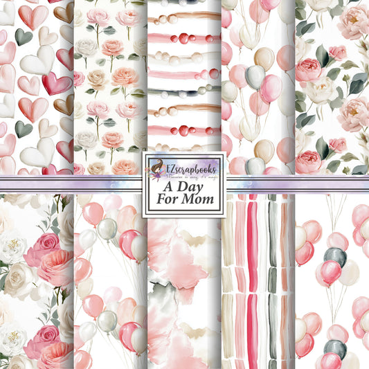 A Day for Mom - 12X12 Scrapbook Paper Pack - 26-8092