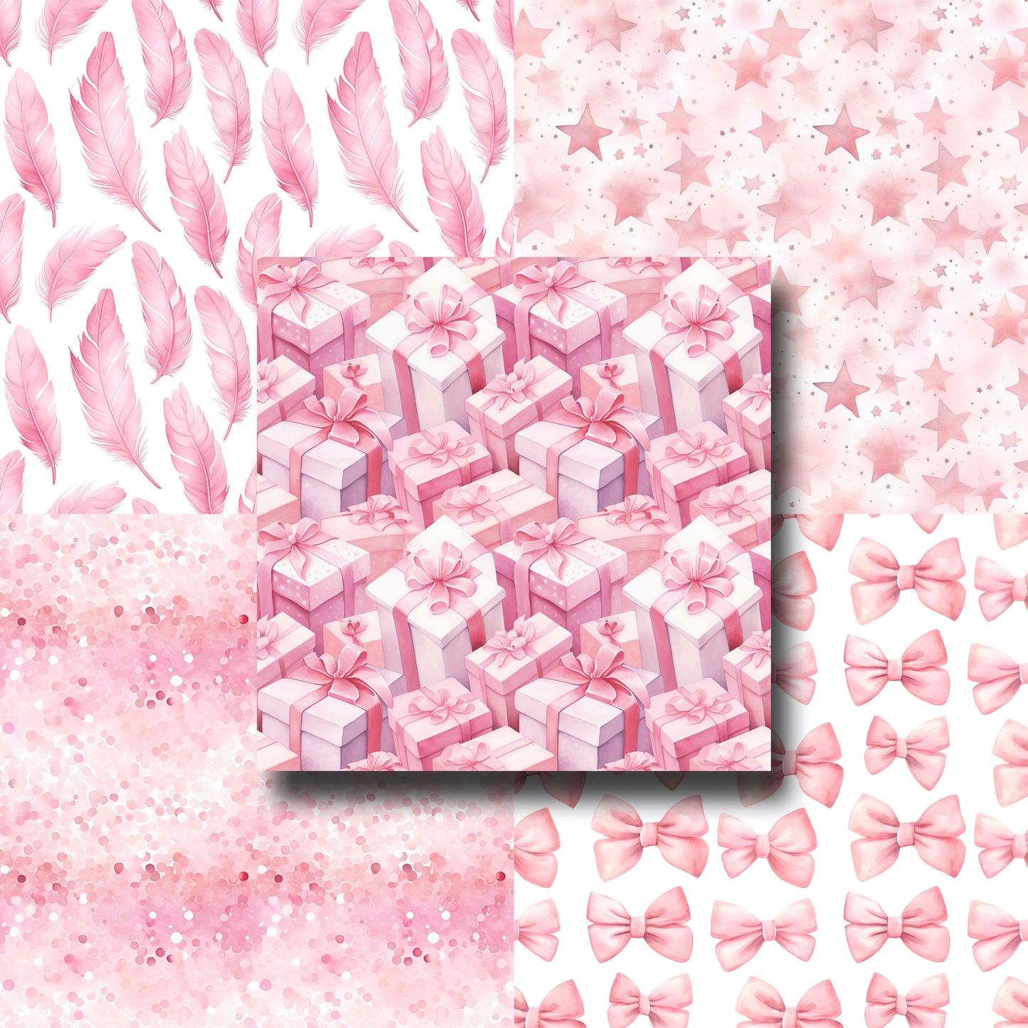 Pink Celebration 12X12 Scrapbook Paper Pack - 8872