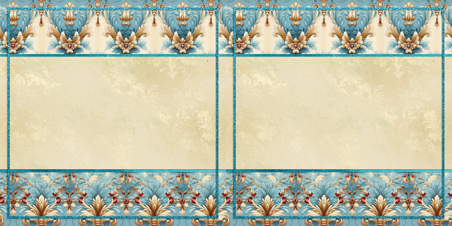 Rococo Palace NPM - Set of 5 Double Page Layouts - 1779