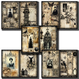 Gothic Mixed Media Journal Pages - 23-7293