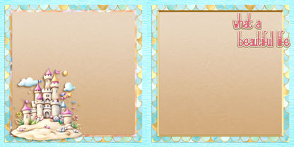 Summer Happiness NPM - Set of 5 Double Page Scrapbook Layouts - 25-1063