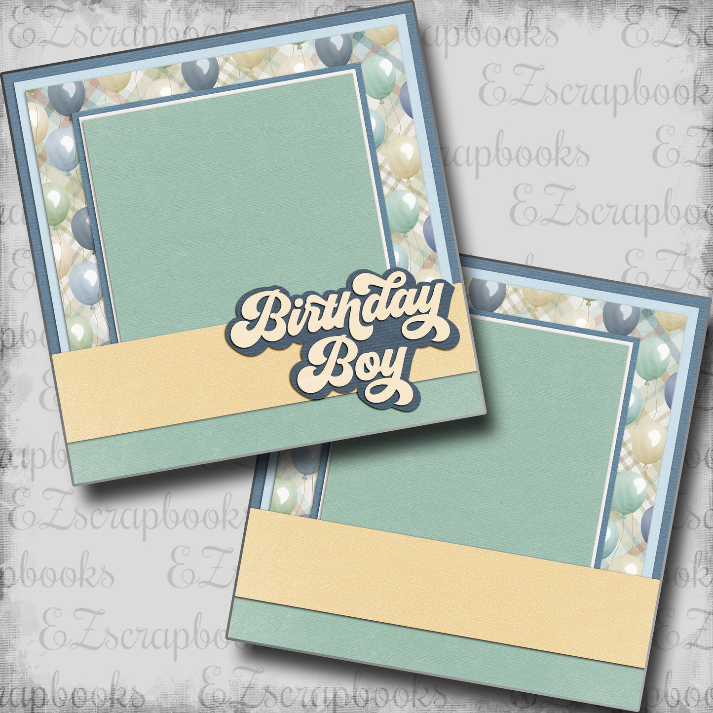 Birthday Boy NPM - Scrapbook Layout - 25-628