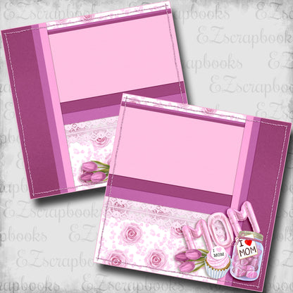 Balloon Mom Cluster NPM - Scrapbook Layout - 25-497