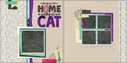 Cat Mom - Set of 5 Double Page Layouts - 1742