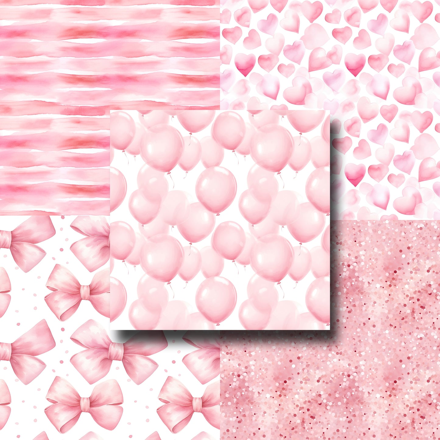 Pink Celebration 12X12 Scrapbook Paper Pack - 8872