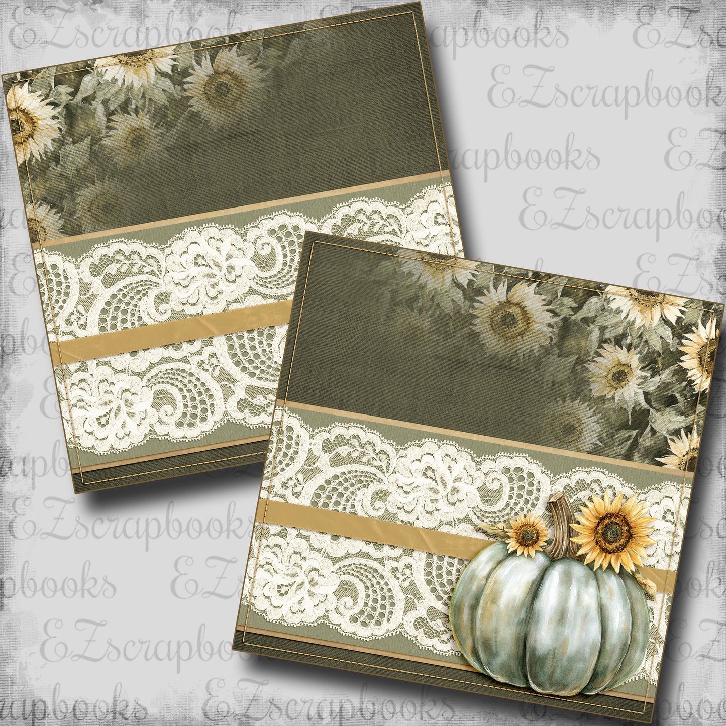 Grateful Pumpkin NPM - Scrapbook Layout - 25-889
