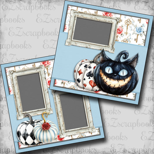 Haunted Alice Pumpkins - Scrapbook Layout - 25-842