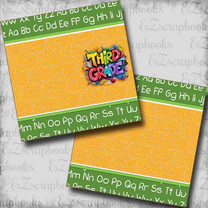 Third Grade Boy NPM - Scrapbook Layout - 25-715