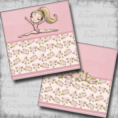 Gymnastics Split Blonde NPM - Scrapbook Layout - 24-607