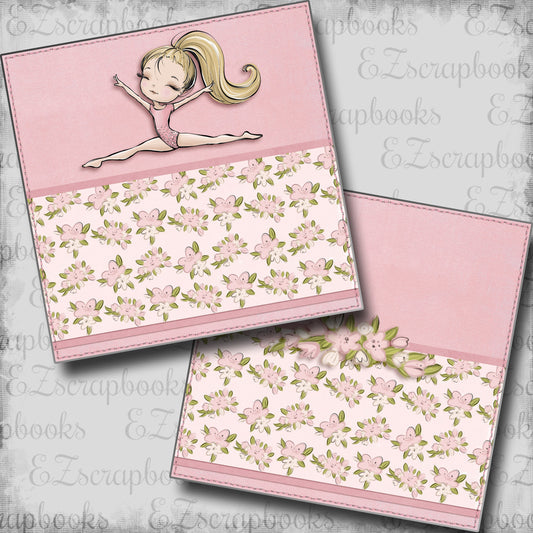 Gymnastics Split Blonde NPM - Scrapbook Layout - 24-607