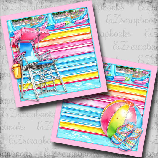 By the Pool NPM - Scrapbook Layout - 25-759