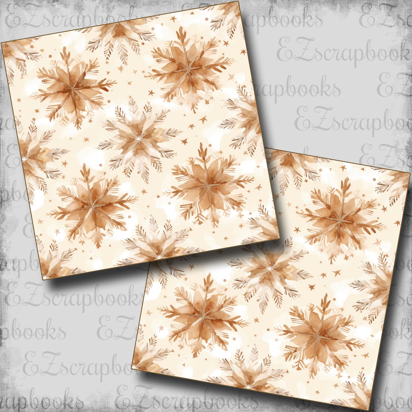 Western Winter Snowflake - Scrapbook Papers - 25-054