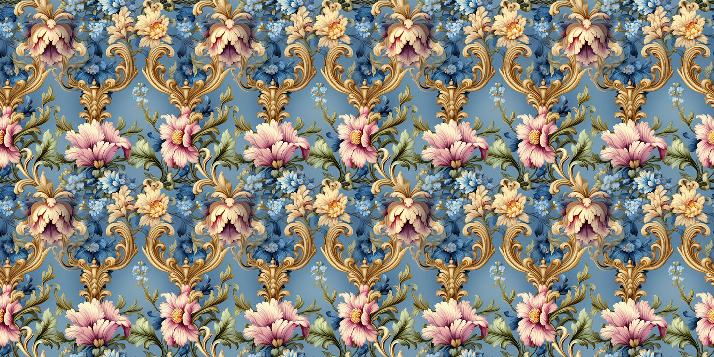 Rococo Palace Blue - Papers - 23-339