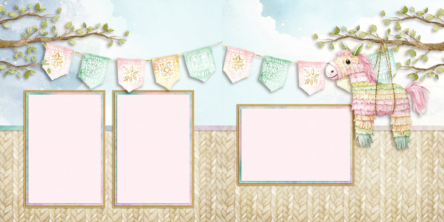 Viva Mexico - Set of 5 Double Page Scrapbook Layouts - 25-1046