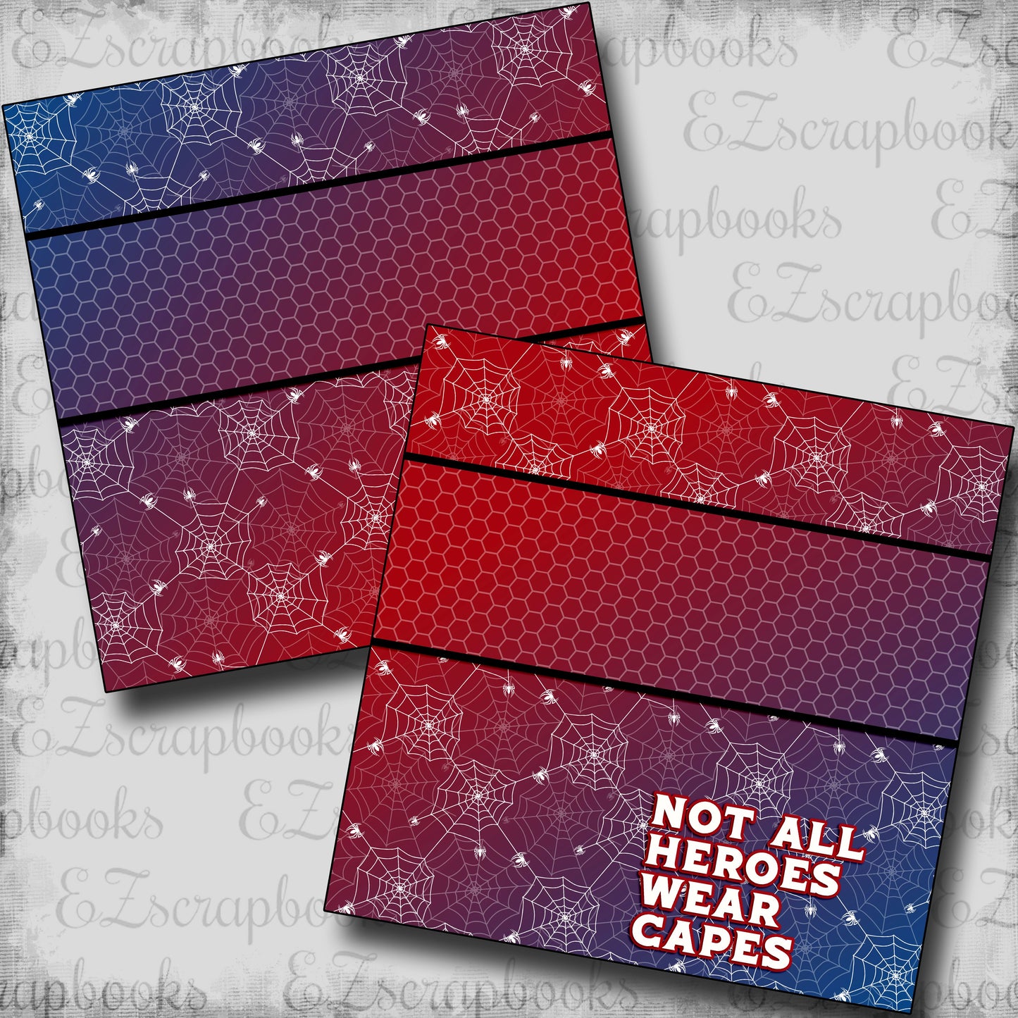 Not All Heroes Wear Capes NPM - Scrapbook Layout - 25-469