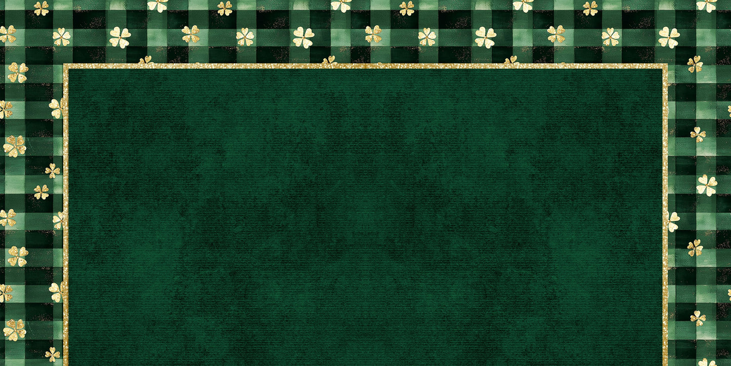 Shamrock Party EZ Background Pages -  Digital Bundle - 10 Digital Scrapbook Pages - INSTANT DOWNLOAD