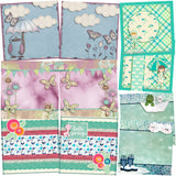Showers & Flowers NPM - Set of 5 Double Page Layouts - 1362