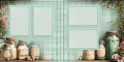 Ingredient Jars - Scrapbook Layout - 25-800