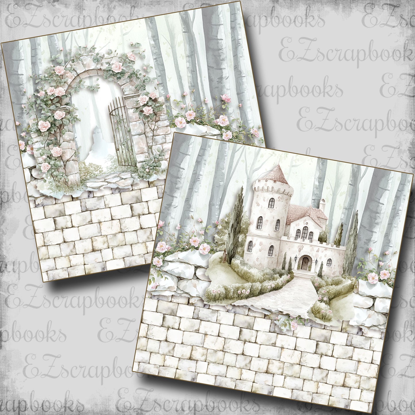 Enchanted Dream Castle NPM - Scrapbook Layout - 25-777