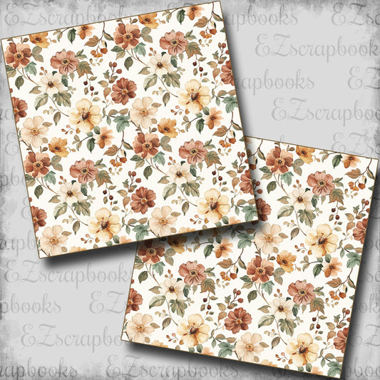 Spelling Autumn Floral - Scrapbook Papers - 25-739