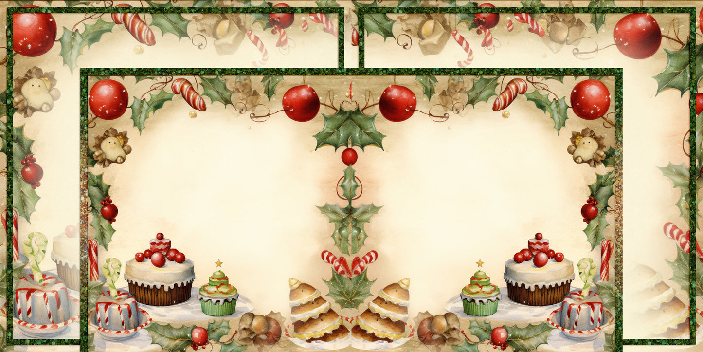Christmas Sweets - Set of 5 Double Page Layouts - 1857