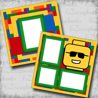 Block Head - Scrapbook Layout - 25-446