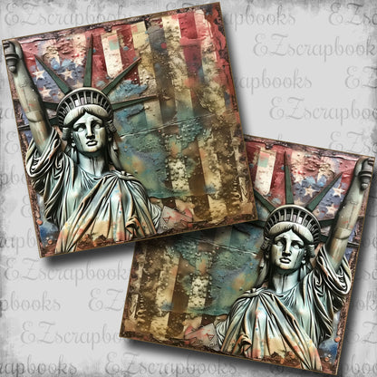 Patriotic Grunge Lady Liberty NPM - 24-537