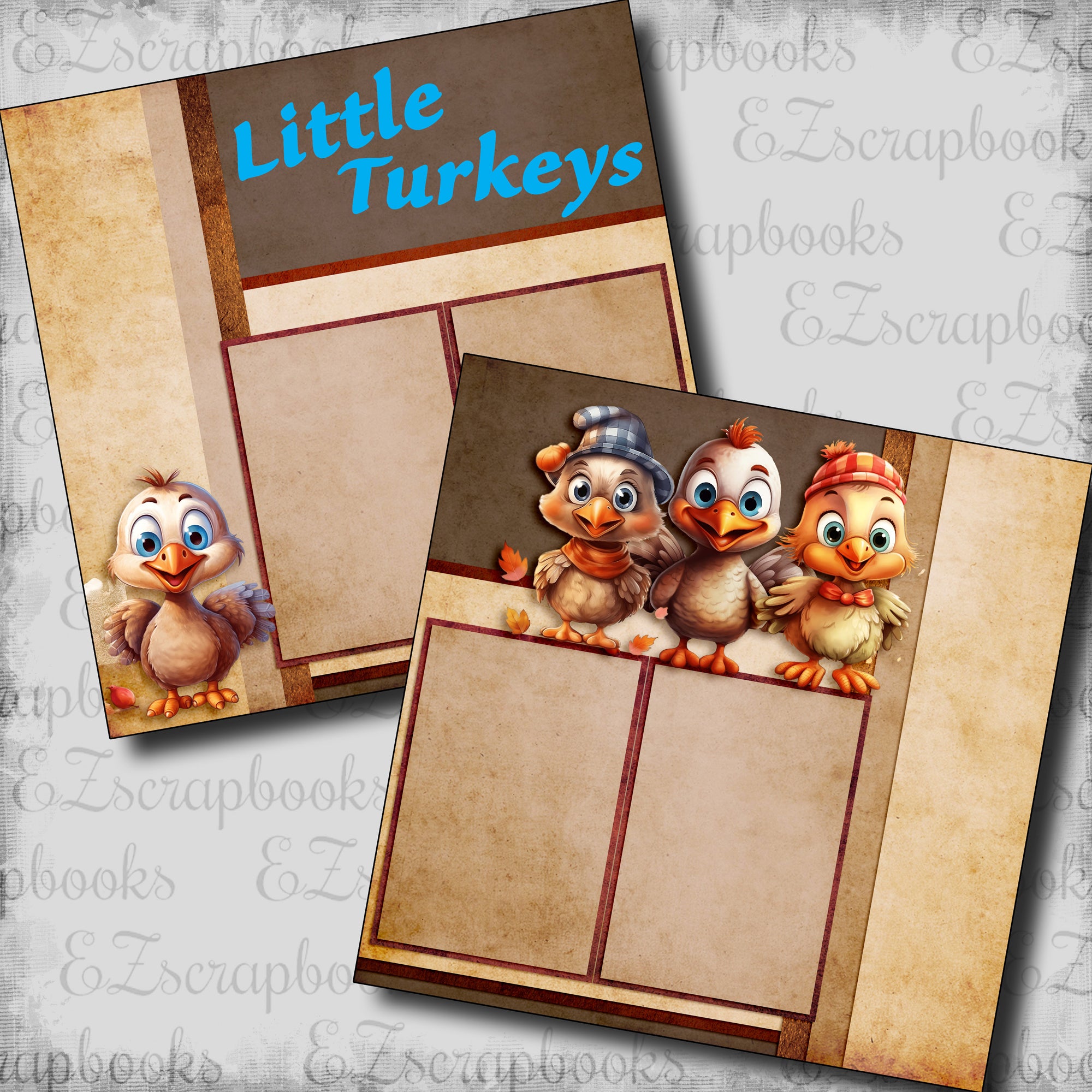 Little Turkeys - 23-850 – EZscrapbooks