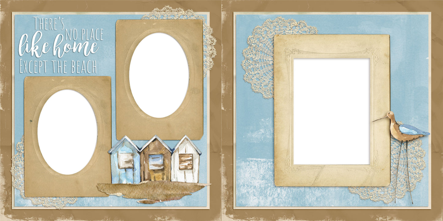 Beach Days EZ Quick Pages -  Digital Bundle - 10 Digital Scrapbook Pages - INSTANT DOWNLOAD