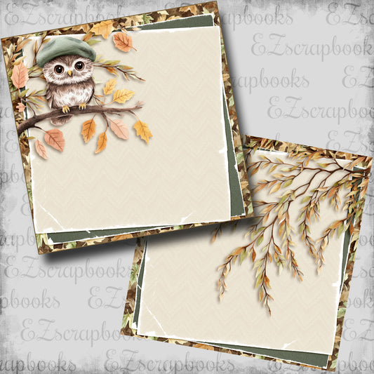 Autumn Gallery Owl NPM - Scrapbook Layout - 25-811