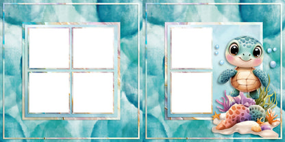 Summer Happiness EZ Quick Pages -  Digital Bundle - 10 Digital Scrapbook Pages - INSTANT DOWNLOAD