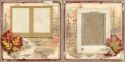 Autumn Creek - Scrapbook Layout - 25-870