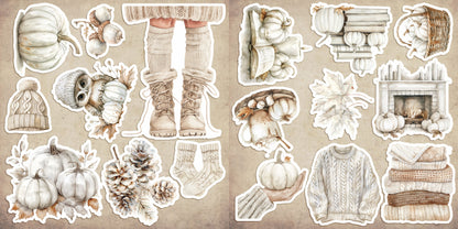 Cool Autumn Clip Art Sheets CAS - 24-718