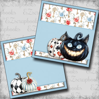 Haunted Alice Pumpkins NPM - Scrapbook Layout - 25-843