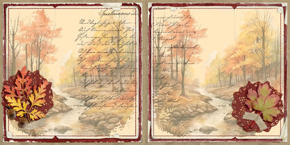 Moment in Time - Fall - EZ Background Pages -  Digital Bundle - 10 Digital Scrapbook Pages - INSTANT DOWNLOAD