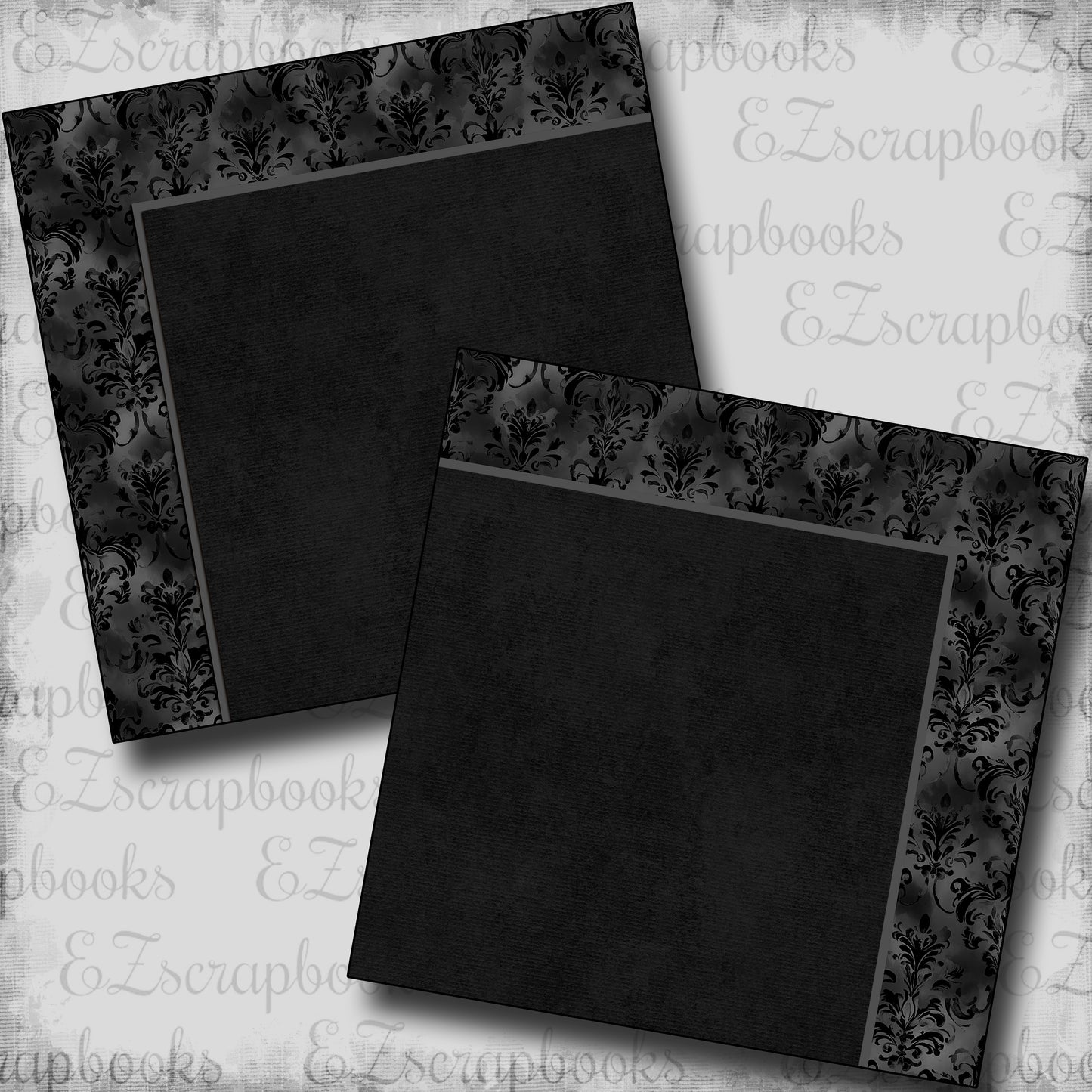 Baroque Gothic Border NPM - Scrapbook Layout - 25-857