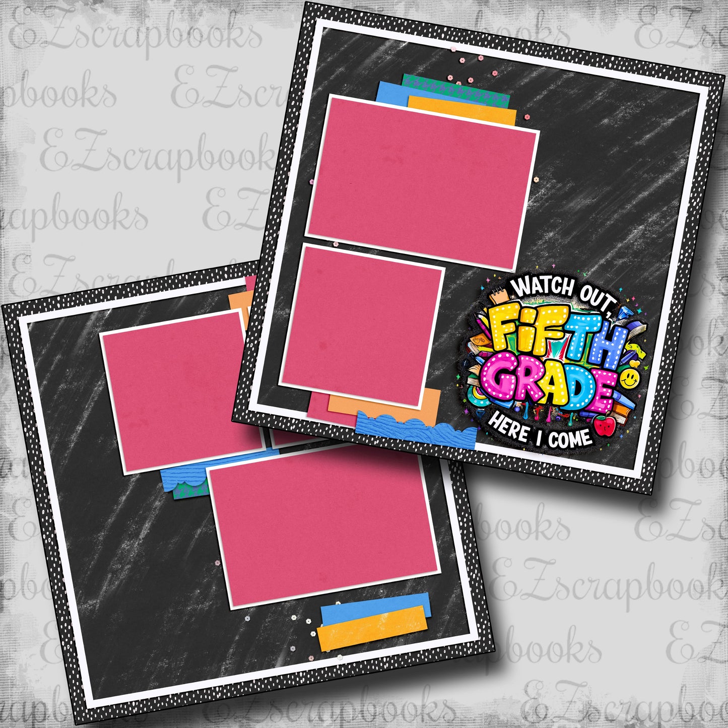 Fifth Grade Girl - Scrapbook Layout - 25-696
