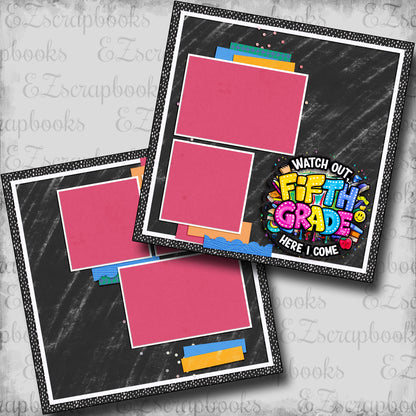 Fifth Grade Girl - Scrapbook Layout - 25-696