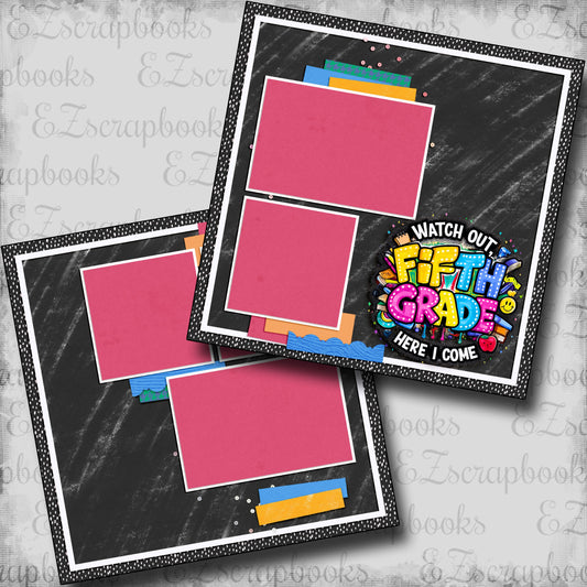 Fifth Grade Girl - Scrapbook Layout - 25-696